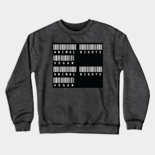 Animal Rights and Vegan Crewneck Sweatshirt by aveganmars